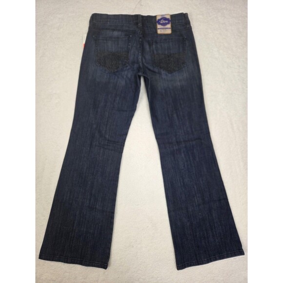 Old Navy Jeans Womens 6 Blue Diva Low Rise Stretch Bootcut Flared Leg Denim - Picture 3 of 7